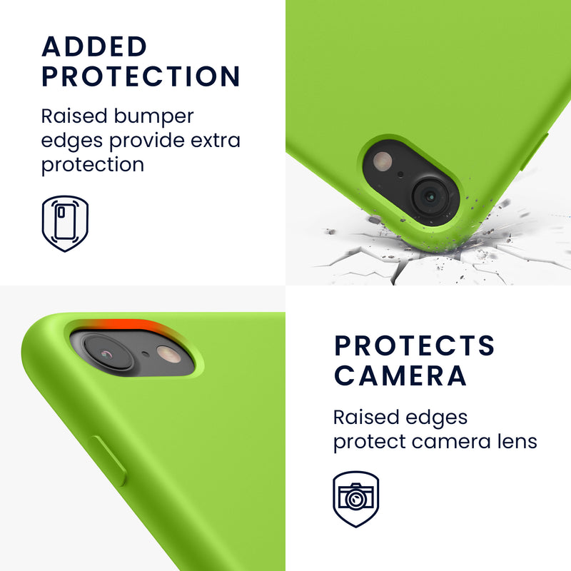 kwmobile Handyhülle für Apple iPhone SE (2022 / 2020) / iPhone 8 / 7 Hülle - Case Silikon - Kabelloses Laden - Schutzhülle Cover