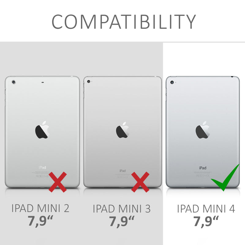 kwmobile Hülle kompatibel mit Apple iPad Mini 4 - Tablet Cover - Tab Case Silikon Schutzhülle