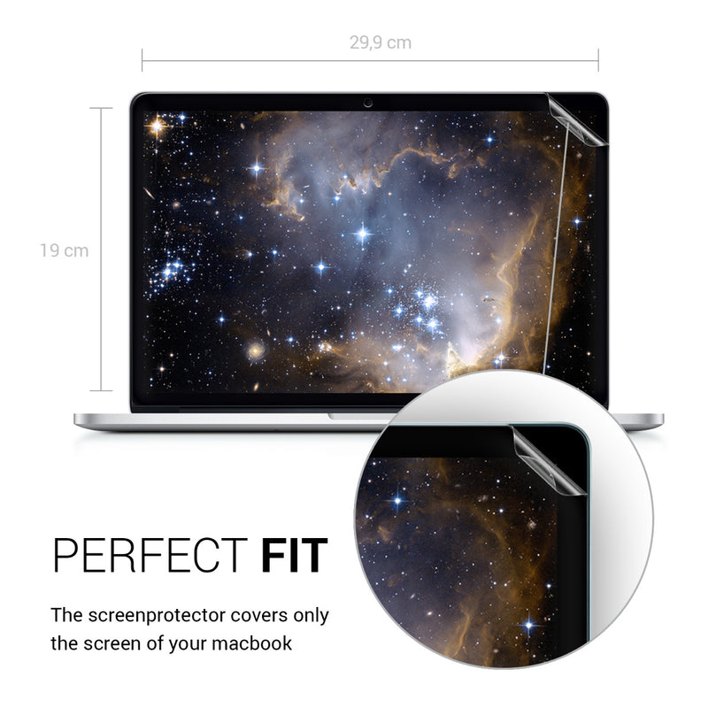 Displayschutzfolie kompatibel mit Apple MacBook Pro 13" (ab 2016) A1708, A1706, A1989, A2159, A2251, A2289, A2338