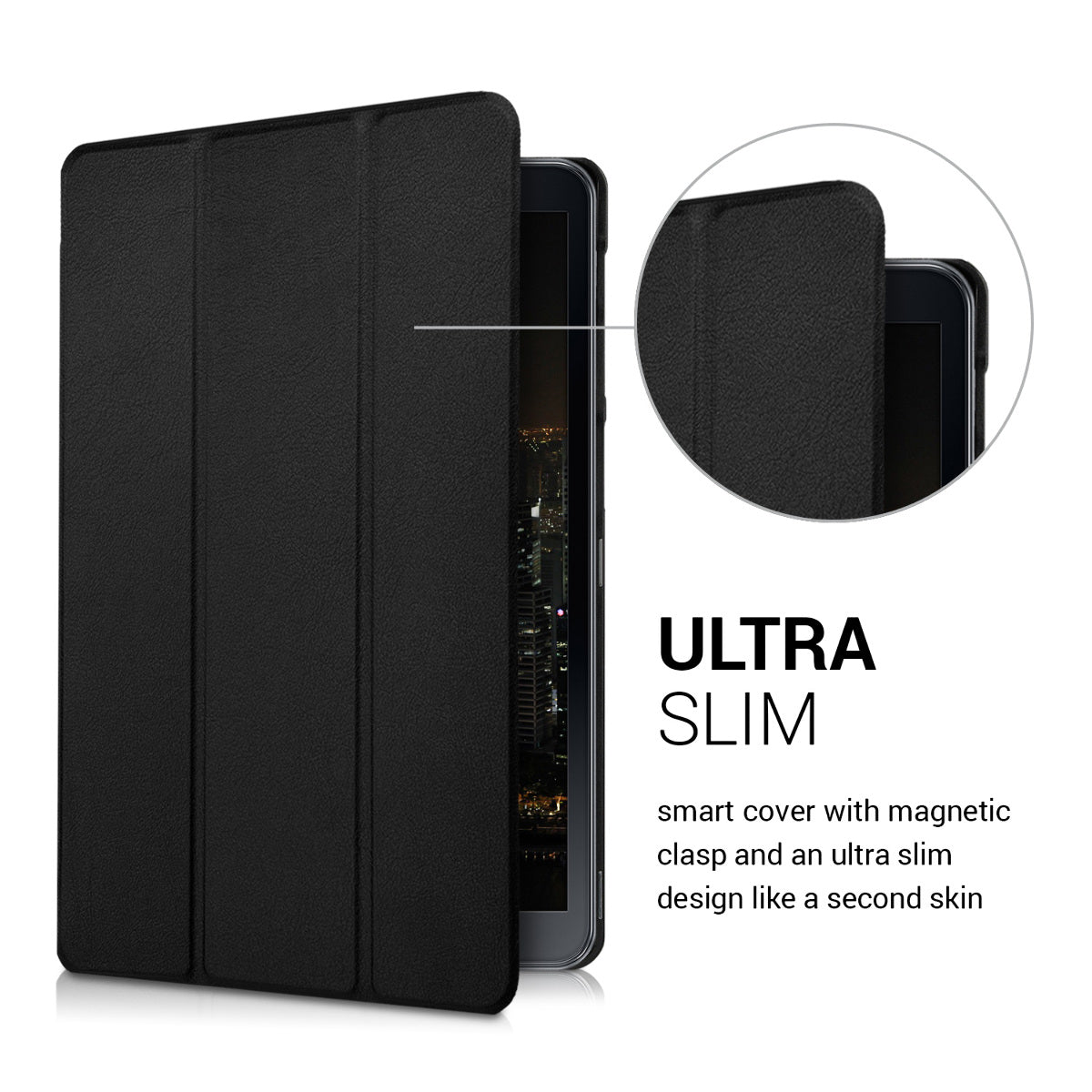 kwmobile Hülle kompatibel mit Samsung Galaxy Tab A 10.1 (S-Pen) (2016) - Smart Cover Tablet Case Schutzhülle - Stand