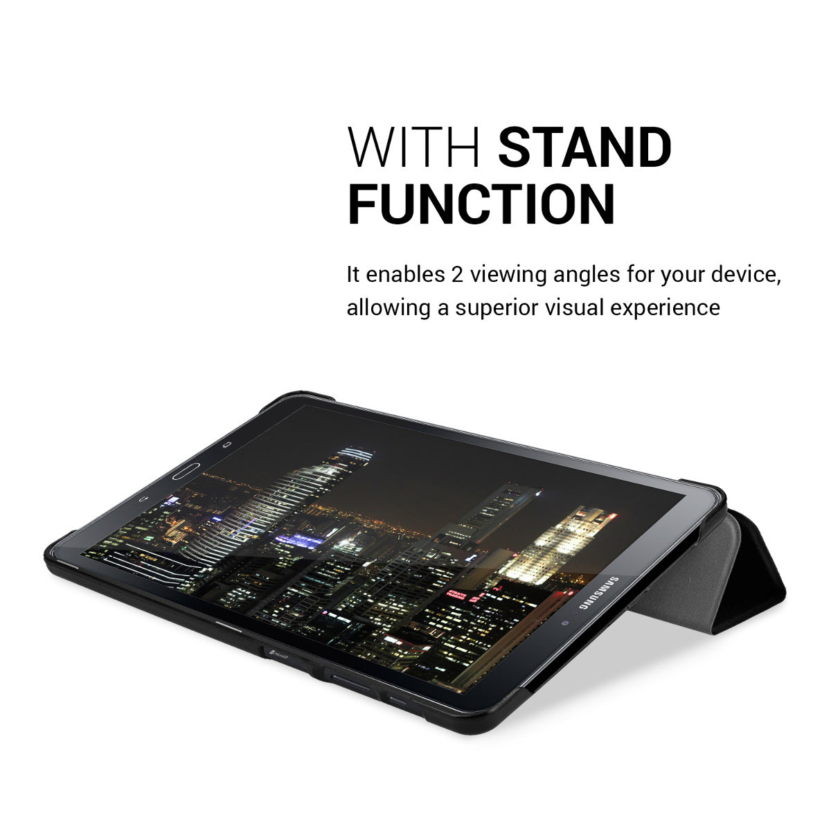 kwmobile Hülle kompatibel mit Samsung Galaxy Tab A 10.1 (S-Pen) (2016) - Smart Cover Tablet Case Schutzhülle - Stand