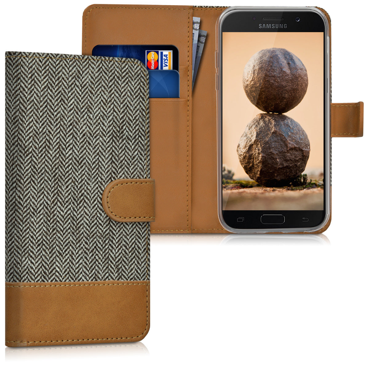 Kunstleder Hülle kompatibel mit Samsung Galaxy A5 (2017)