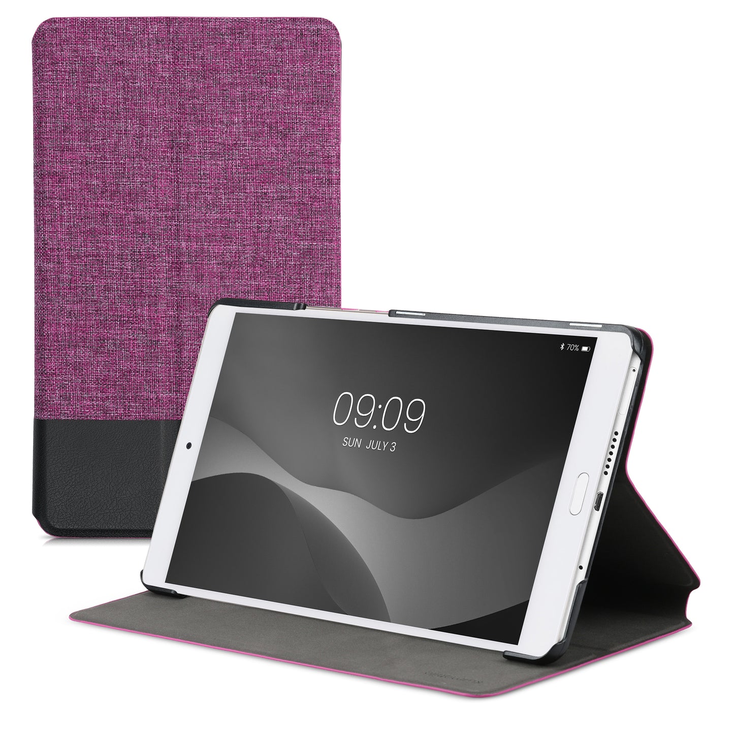 kwmobile Schutzhülle kompatibel mit Huawei MediaPad M3 8.4 - Hülle Slim - Tablet Cover Case mit Ständer Schwarz