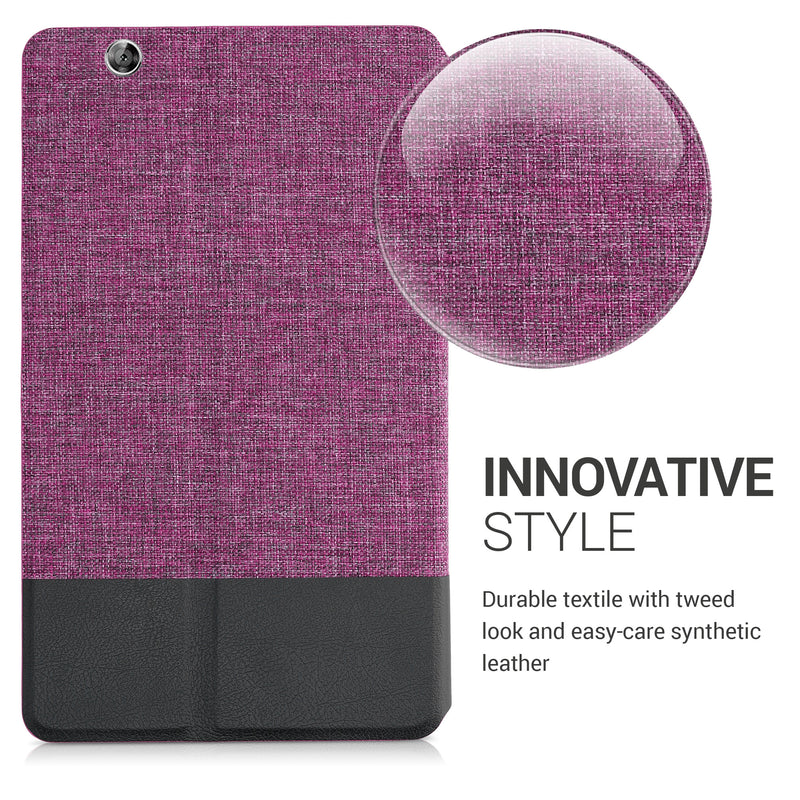kwmobile Schutzhülle kompatibel mit Huawei MediaPad M3 8.4 - Hülle Slim - Tablet Cover Case mit Ständer Schwarz