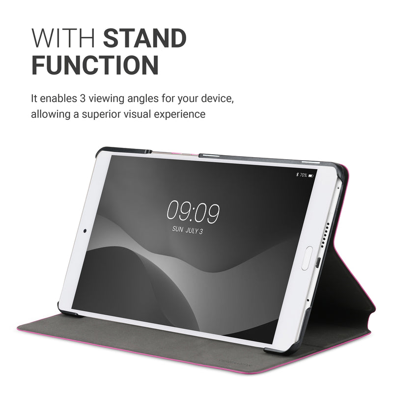 kwmobile Schutzhülle kompatibel mit Huawei MediaPad M3 8.4 - Hülle Slim - Tablet Cover Case mit Ständer Schwarz