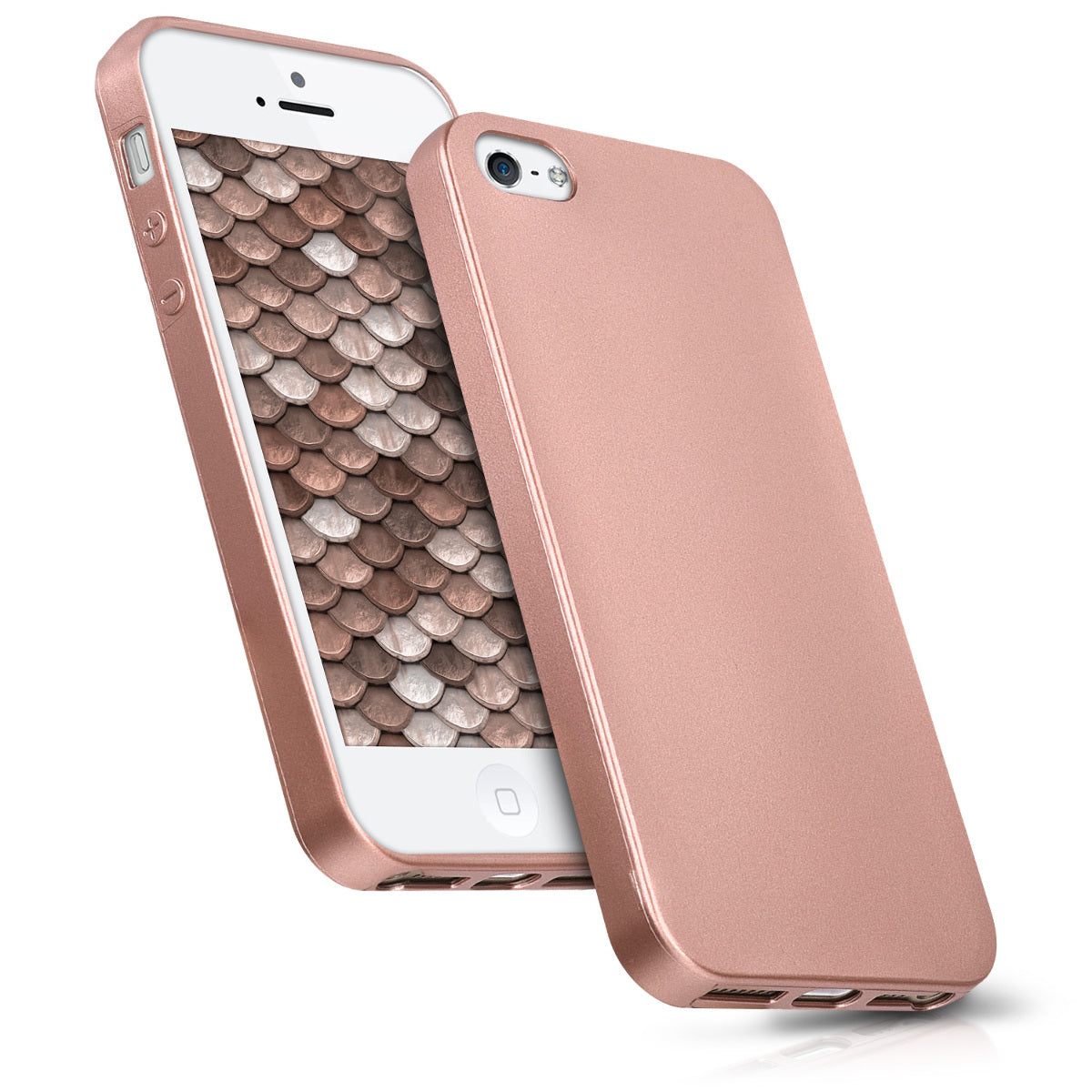 kwmobile Handyhülle für Apple iPhone SE (1.Gen 2016) / iPhone 5 / iPhone 5S Hülle - Silikon Case Schutzhülle Cover