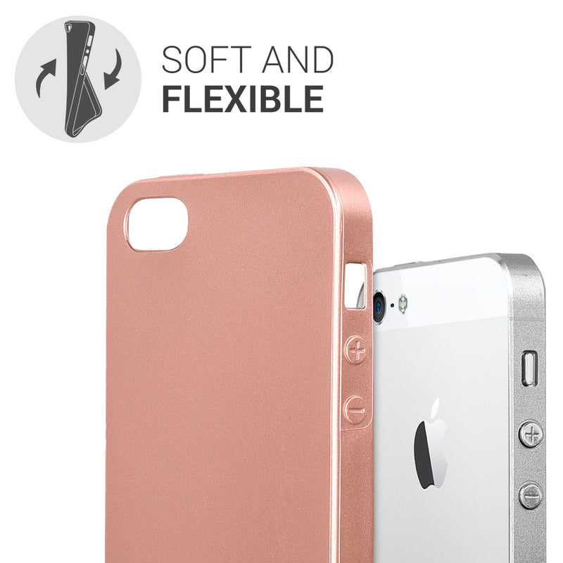 kwmobile Handyhülle für Apple iPhone SE (1.Gen 2016) / iPhone 5 / iPhone 5S Hülle - Silikon Case Schutzhülle Cover