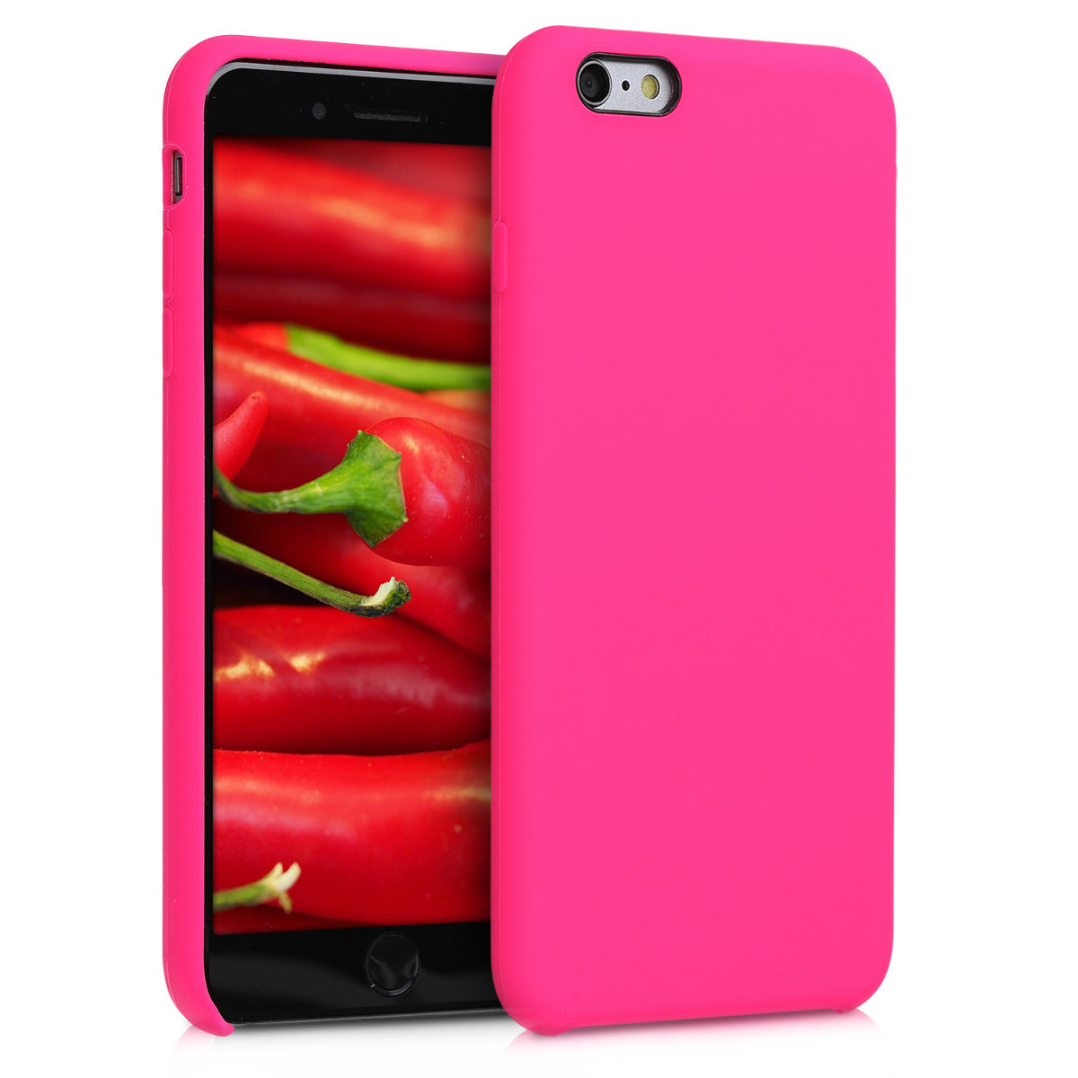 kwmobile Handyhülle für Apple iPhone 6 Plus / 6S Plus Hülle - Case Silikon - Kabelloses Laden - Schutzhülle Cover