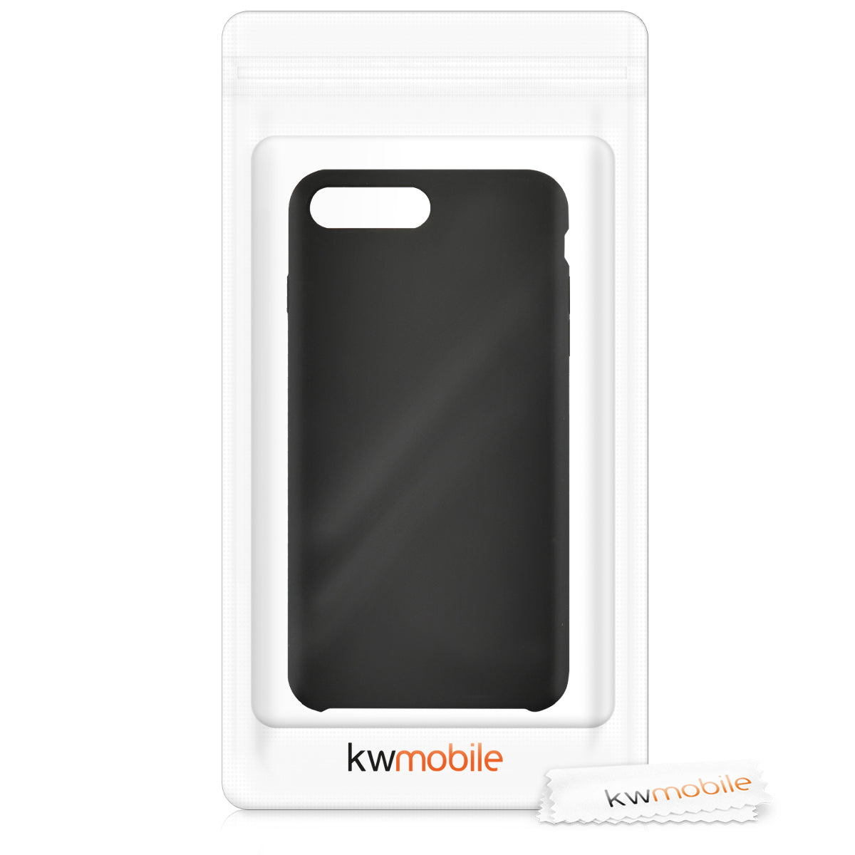 kwmobile Handyhülle für Apple iPhone 7 Plus / iPhone 8 Plus Hülle - Case Silikon - Kabelloses Laden - Schutzhülle Cover