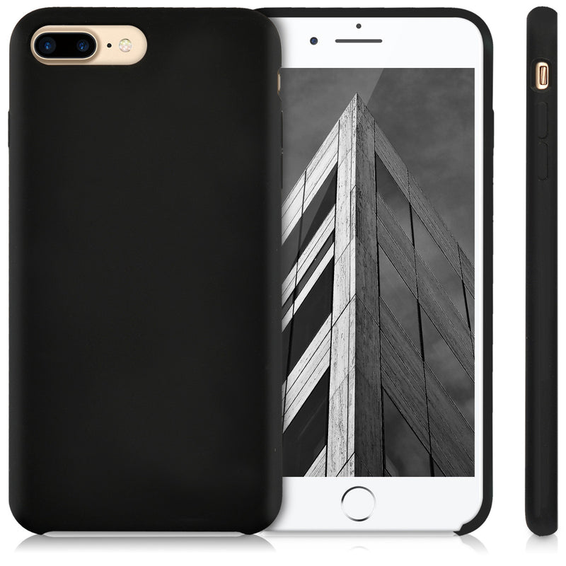 kwmobile Handyhülle für Apple iPhone 7 Plus / iPhone 8 Plus Hülle - Case Silikon - Kabelloses Laden - Schutzhülle Cover