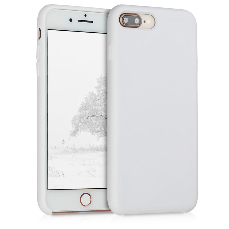 kwmobile Handyhülle für Apple iPhone 7 Plus / iPhone 8 Plus Hülle - Case Silikon - Kabelloses Laden - Schutzhülle Cover