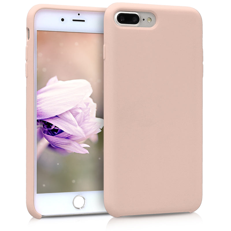 kwmobile Handyhülle für Apple iPhone 7 Plus / iPhone 8 Plus Hülle - Case Silikon - Kabelloses Laden - Schutzhülle Cover