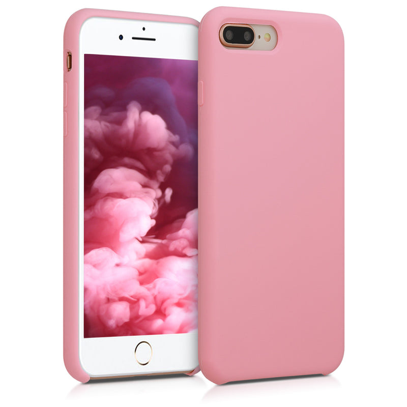 kwmobile Handyhülle für Apple iPhone 7 Plus / iPhone 8 Plus Hülle - Case Silikon - Kabelloses Laden - Schutzhülle Cover