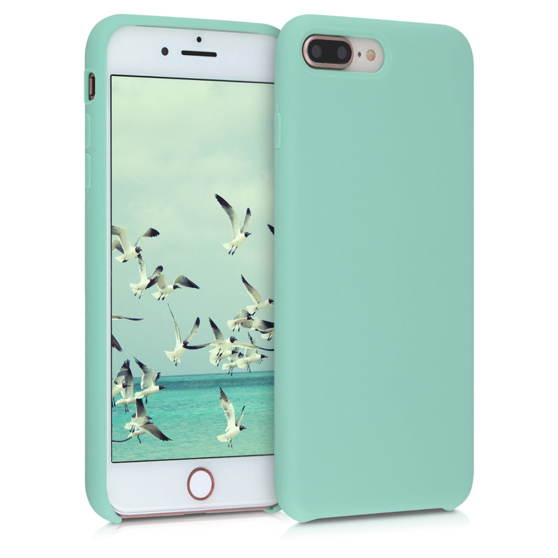 kwmobile Handyhülle für Apple iPhone 7 Plus / iPhone 8 Plus Hülle - Case Silikon - Kabelloses Laden - Schutzhülle Cover