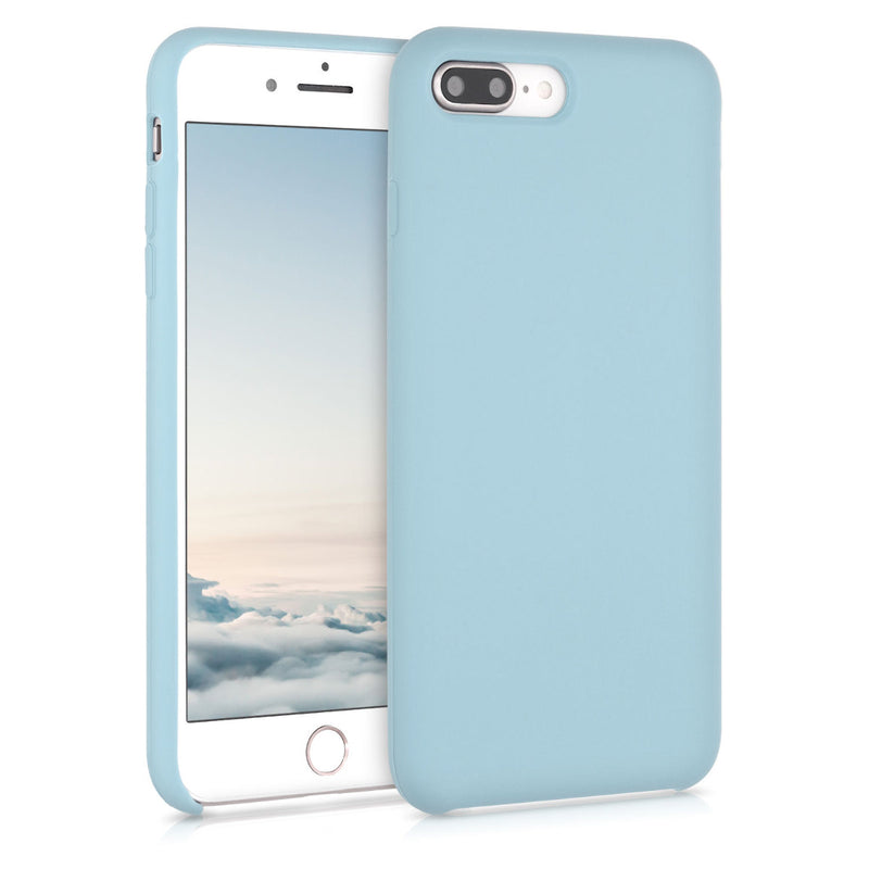 kwmobile Handyhülle für Apple iPhone 7 Plus / iPhone 8 Plus Hülle - Case Silikon - Kabelloses Laden - Schutzhülle Cover