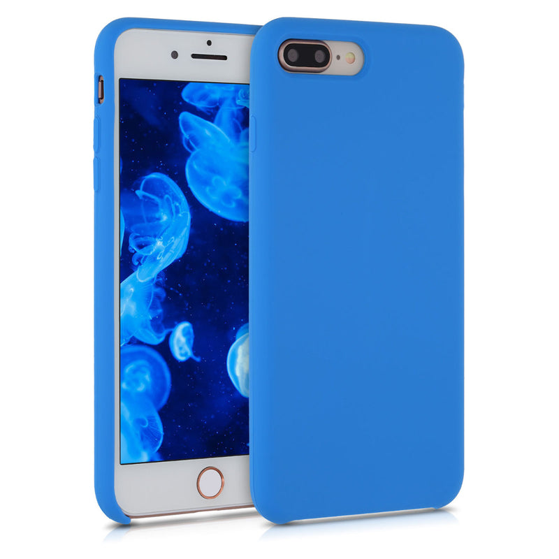 kwmobile Handyhülle für Apple iPhone 7 Plus / iPhone 8 Plus Hülle - Case Silikon - Kabelloses Laden - Schutzhülle Cover