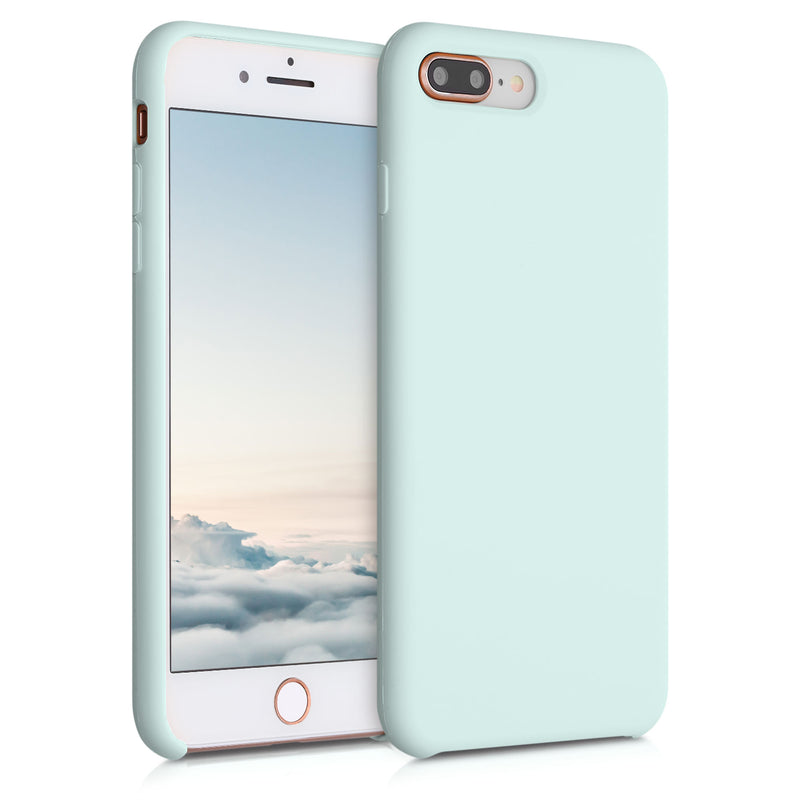 kwmobile Handyhülle für Apple iPhone 7 Plus / iPhone 8 Plus Hülle - Case Silikon - Kabelloses Laden - Schutzhülle Cover