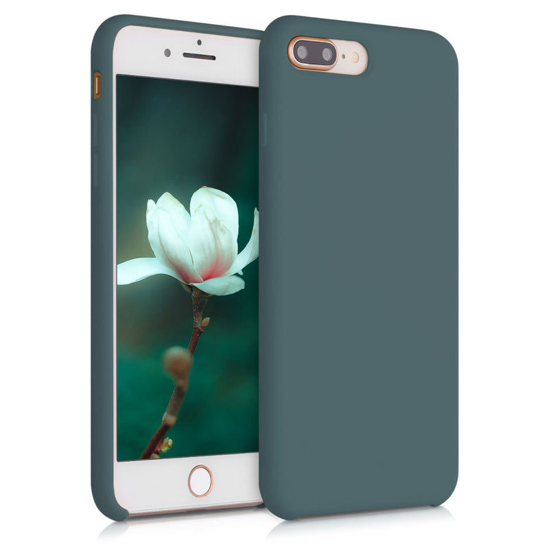 kwmobile Handyhülle für Apple iPhone 7 Plus / iPhone 8 Plus Hülle - Case Silikon - Kabelloses Laden - Schutzhülle Cover