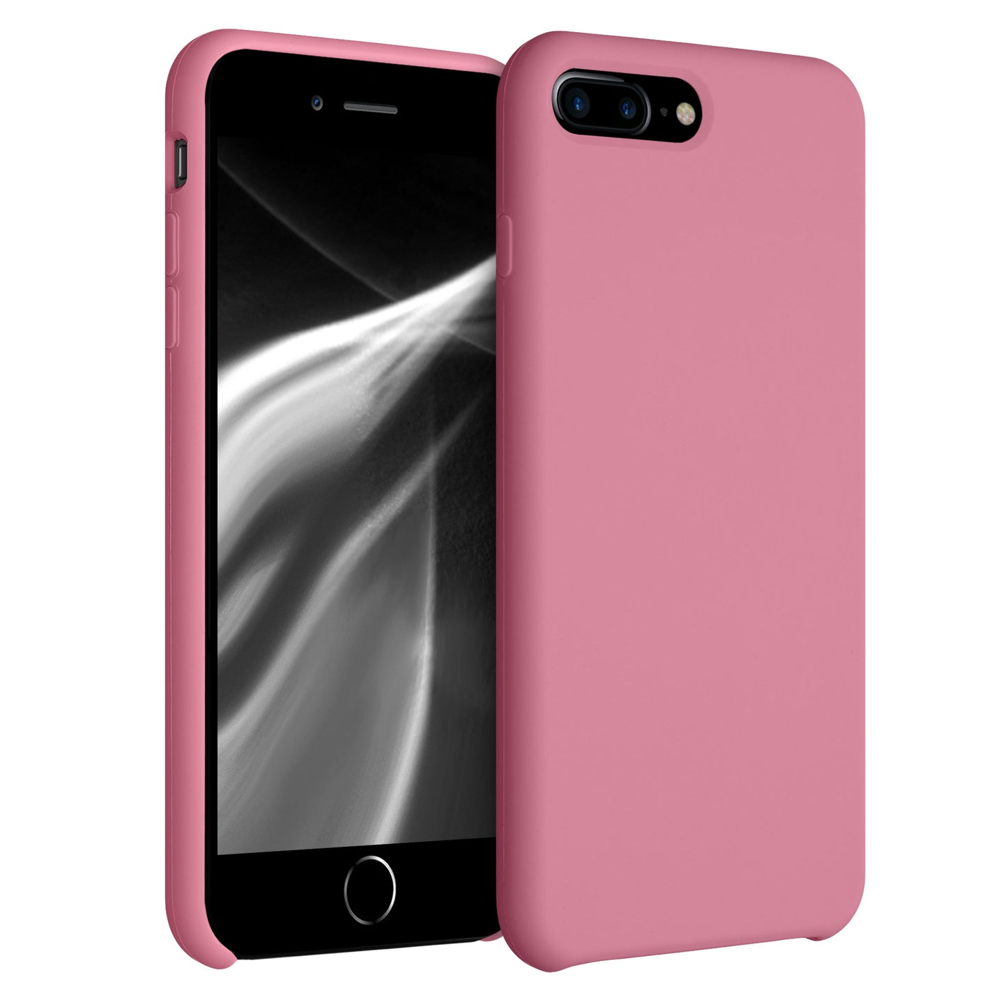 kwmobile Handyhülle für Apple iPhone 7 Plus / iPhone 8 Plus Hülle - Case Silikon - Kabelloses Laden - Schutzhülle Cover