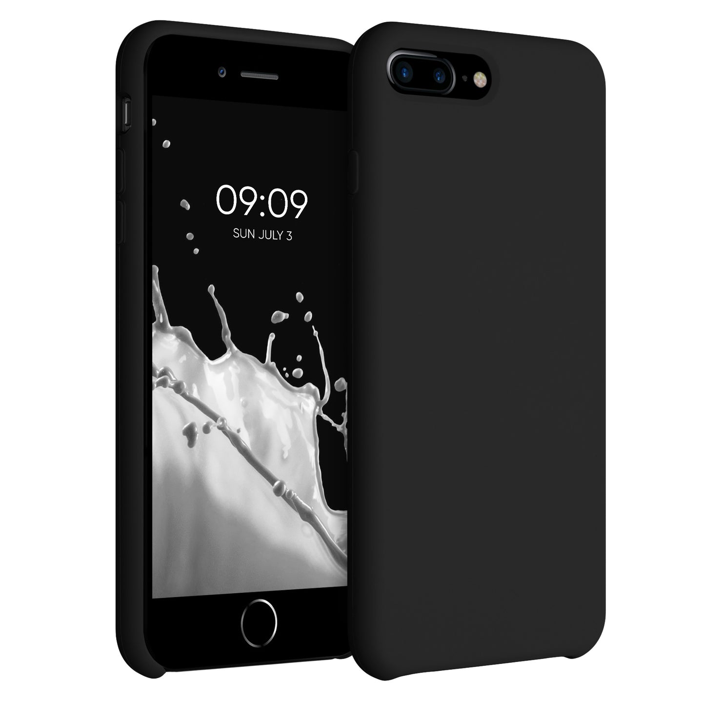 kwmobile Handyhülle für Apple iPhone 7 Plus / iPhone 8 Plus Hülle - Case Silikon - Kabelloses Laden - Schutzhülle Cover