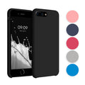 kwmobile Hülle kompatibel mit Apple iPhone 7 Plus / iPhone 8 Plus Hülle - Silikon Handy Case - Handyhülle weiche Oberfläche - kabelloses Laden - Helle Iris Helle Iris  