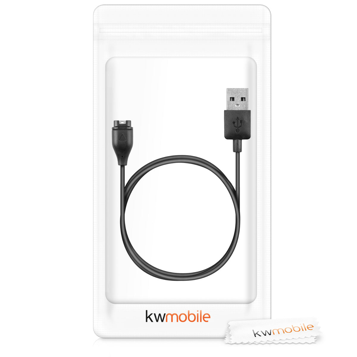 kwmobile kompatibel für Garmin Vivoactive USB Ladekabel Charger für Smart Watch Fitnesstracker Ersatzkabel