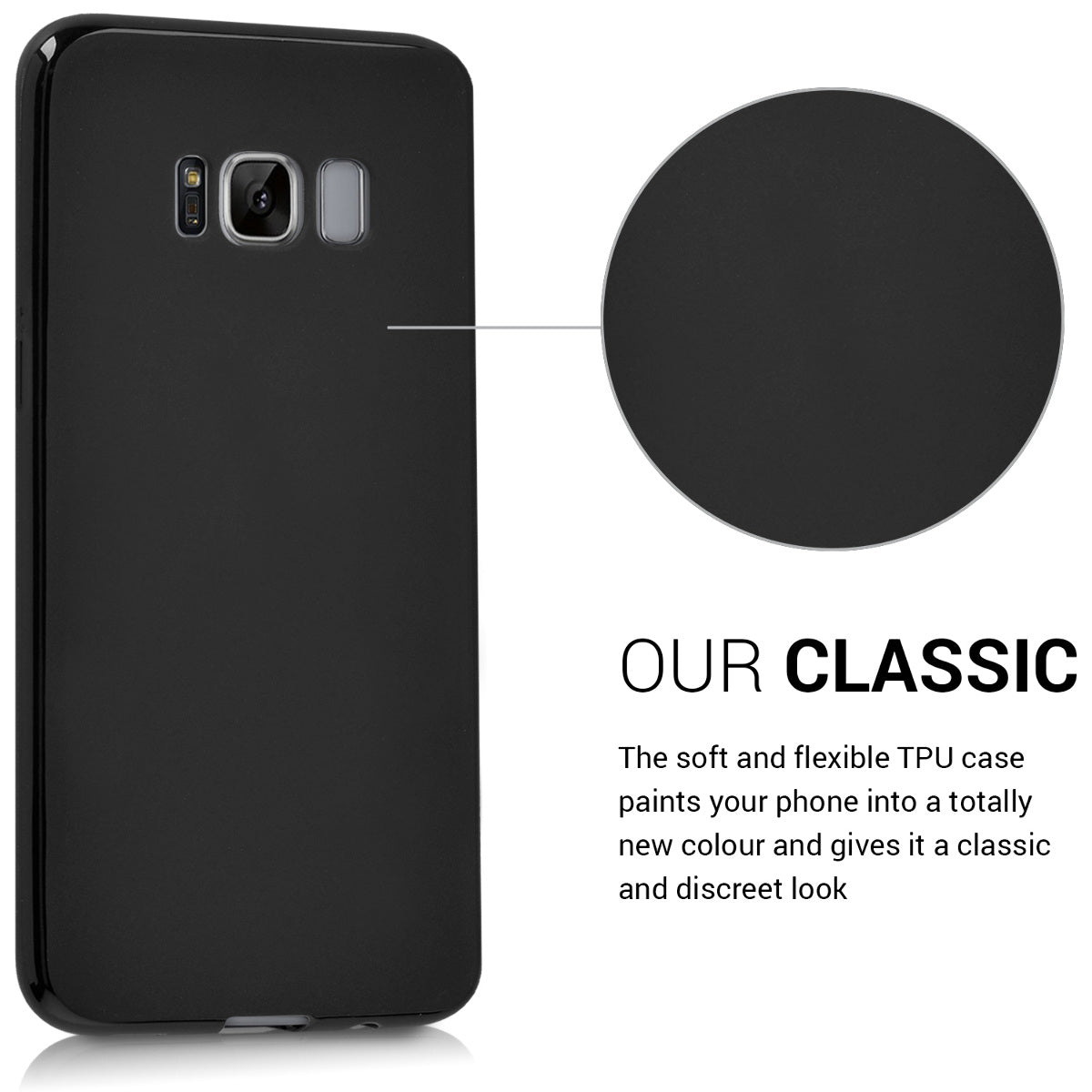 kwmobile Handyhülle für Samsung Galaxy S8 Hülle - Kabelloses Laden - Schutzhülle Cover
