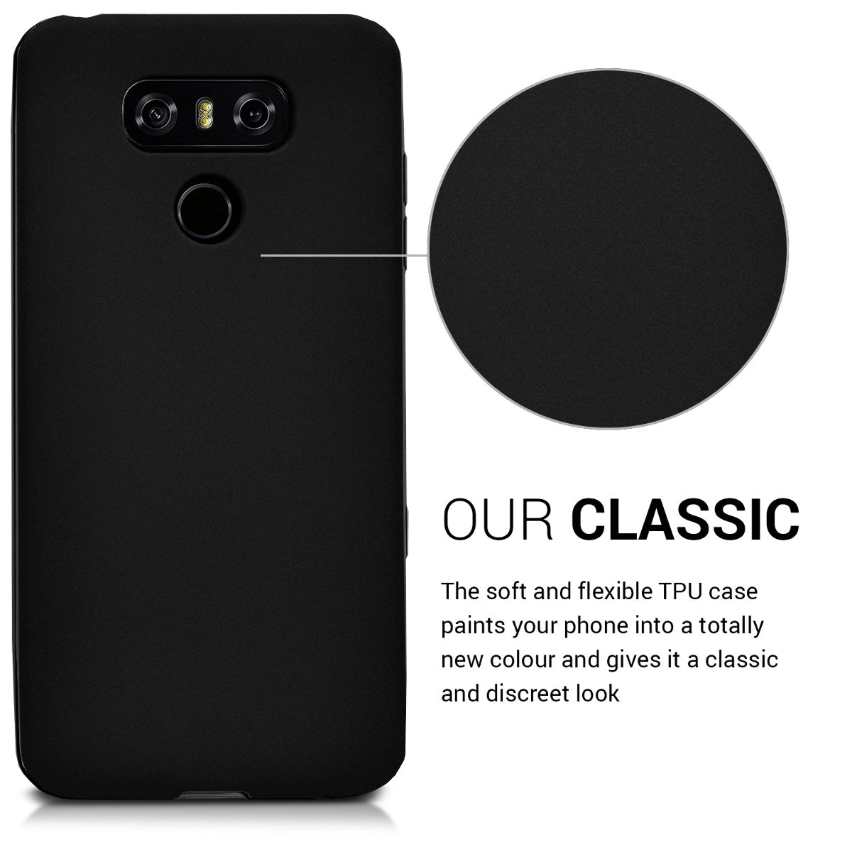 kwmobile Handyhülle für LG G6 Hülle - Kabelloses Laden - Schutzhülle Cover