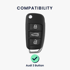 Silikon Hülle kompatibel mit Audi Autoschlüssel - Hüllen