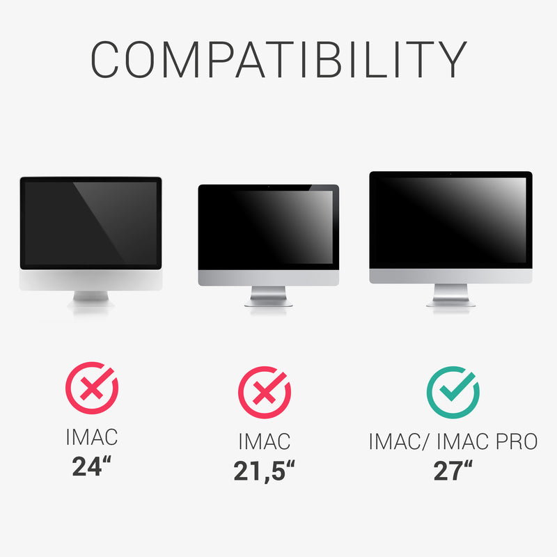 kwmobile Schutzhülle kompatibel mit Apple iMac 27" / iMac Pro 27" - Hülle PC Bildschirm - Computer Cover Case