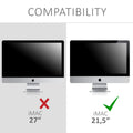 kwmobile Schutzhülle kompatibel mit Apple iMac 21.5" - Hülle PC Bildschirm - Computer Cover Case