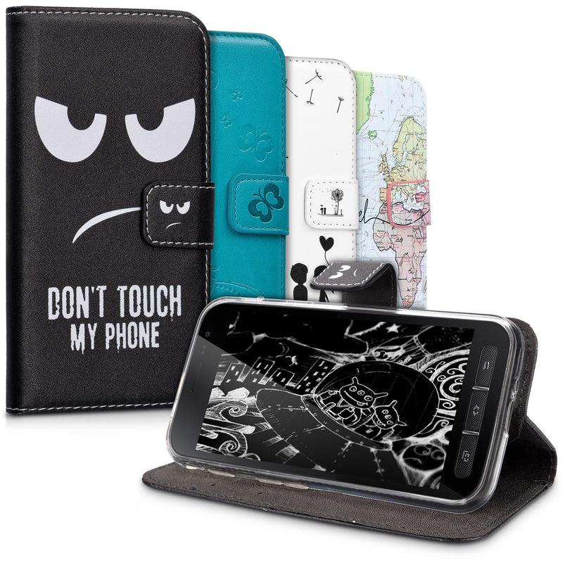 Kunstleder Hülle kompatibel mit Samsung Galaxy Xcover 4 / 4S