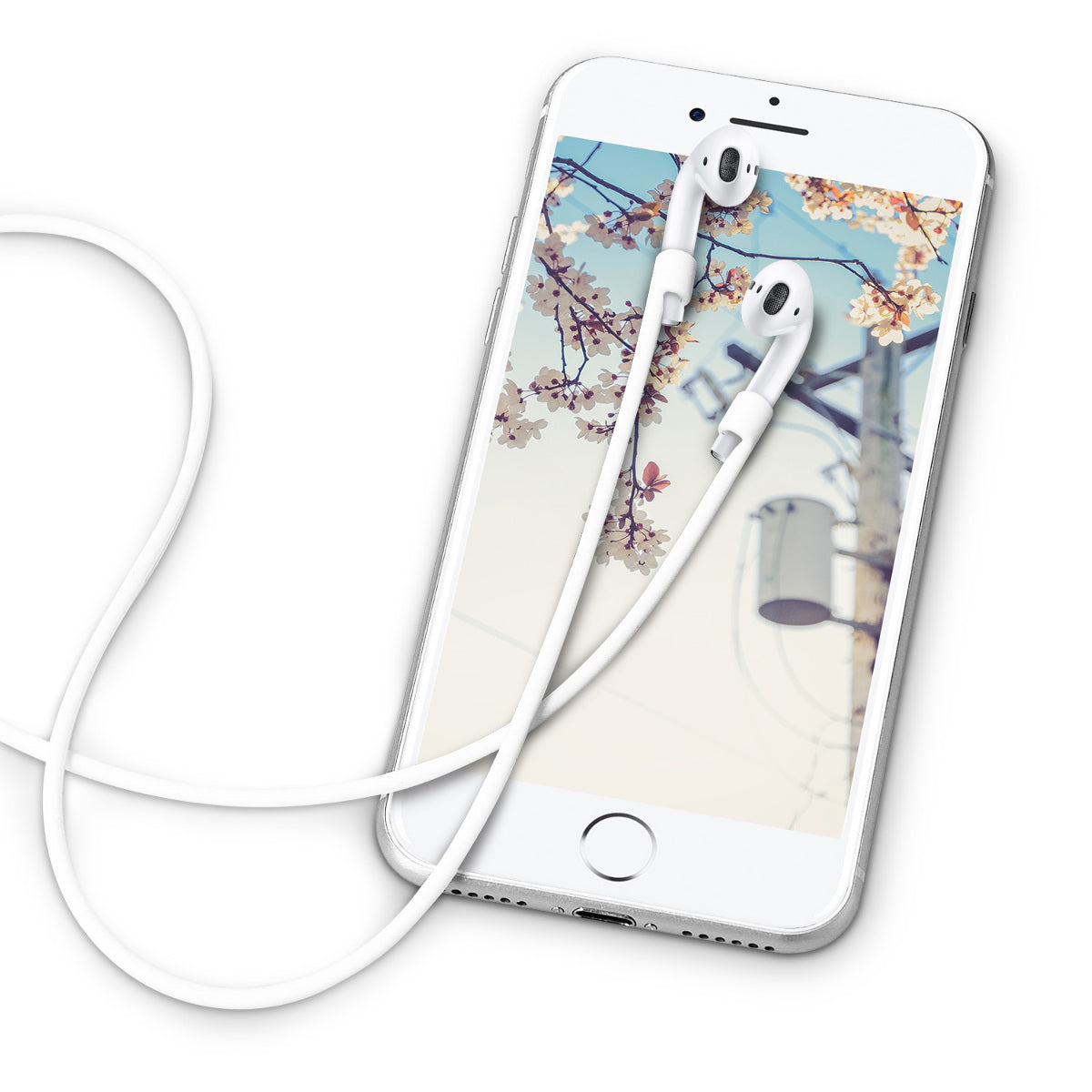 kwmobile Halteband kompatibel mit Apple Airpods 1 / 2 / Pro / 3 Headphones - Kopfhörer Halter Band Strap