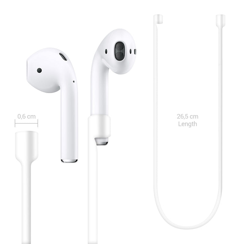kwmobile Halteband kompatibel mit Apple Airpods 1 / 2 / Pro / 3 Headphones - Kopfhörer Halter Band Strap