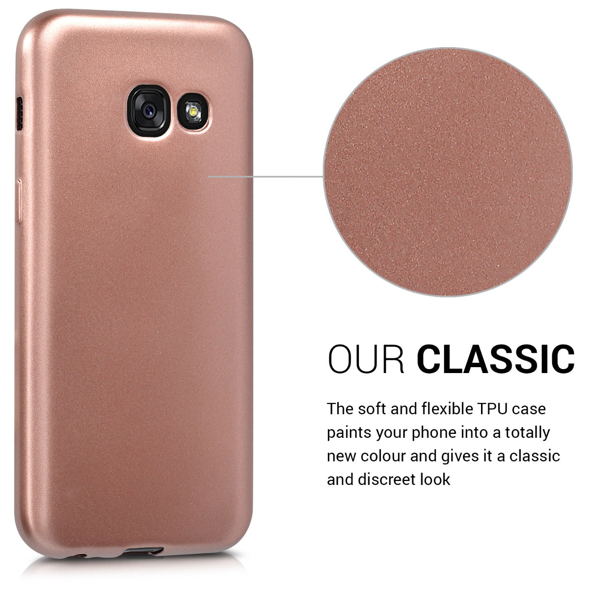 kwmobile Handyhülle für Samsung Galaxy A3 (2017) Hülle - Silikon Case - Schutzhülle Cover