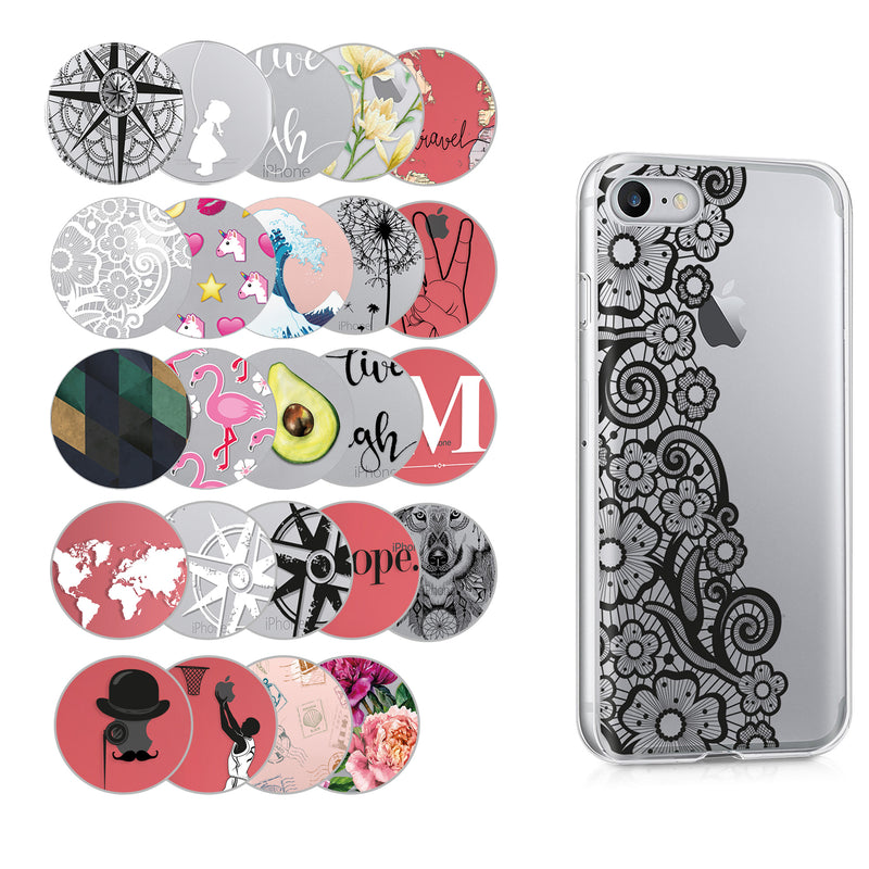 kwmobile Case kompatibel mit Apple iPhone SE (2022) / iPhone SE (2020) / iPhone 8 / iPhone 7 - Hülle Silikon transparent