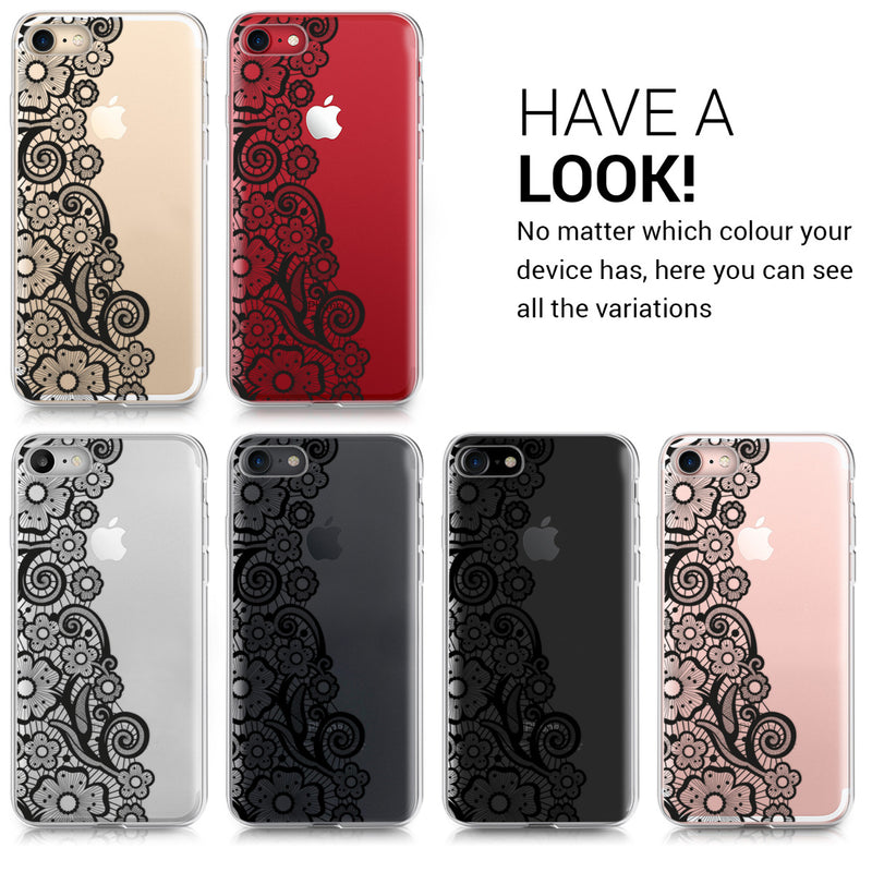 kwmobile Case kompatibel mit Apple iPhone SE (2022) / iPhone SE (2020) / iPhone 8 / iPhone 7 - Hülle Silikon transparent