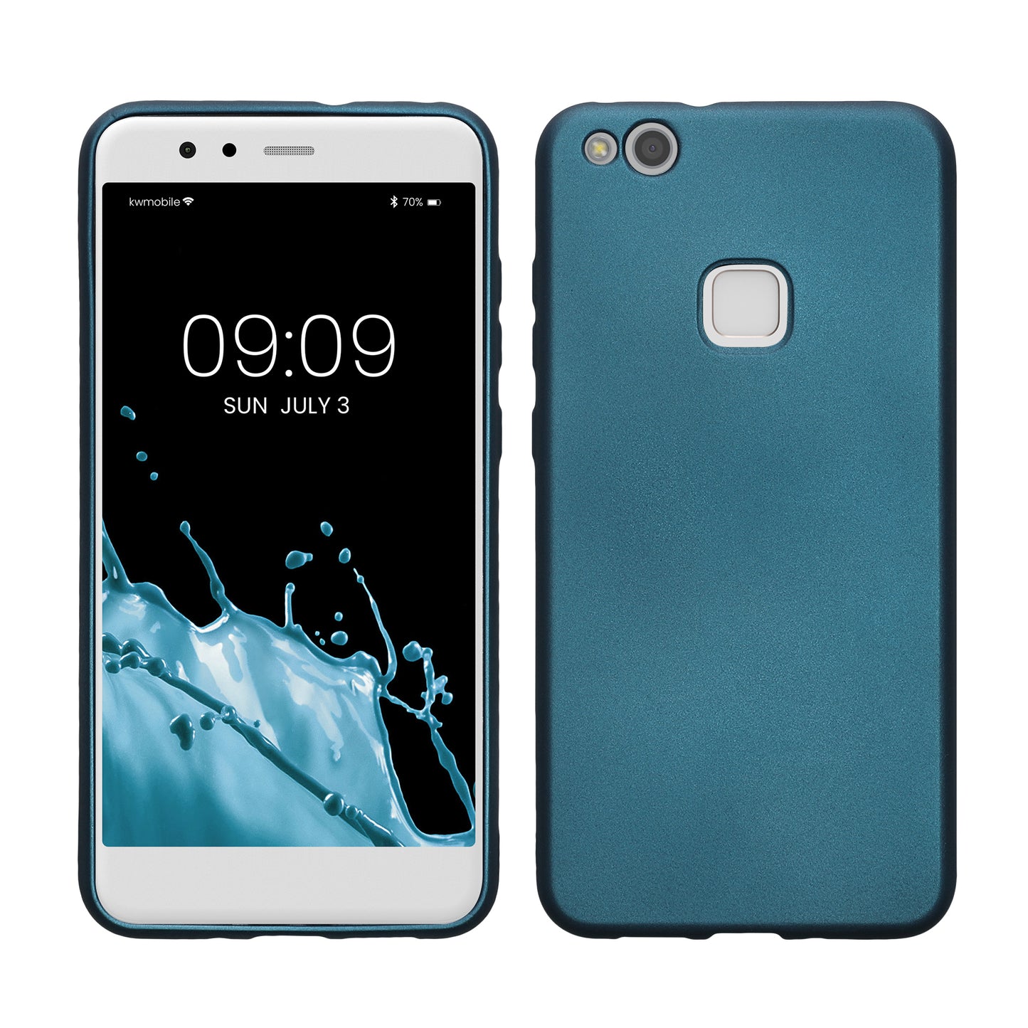 TPU Hülle für Huawei P10 Lite in Metallic Karibikblau