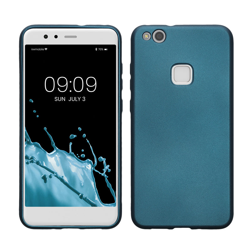 TPU Hülle für Huawei P10 Lite in Metallic Karibikblau