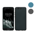 kwmobile Case kompatibel mit Huawei P10 Hülle - Schutzhülle aus Silikon metallisch schimmernd - Handyhülle Metallic Karibikblau Metallic Karibikblau  