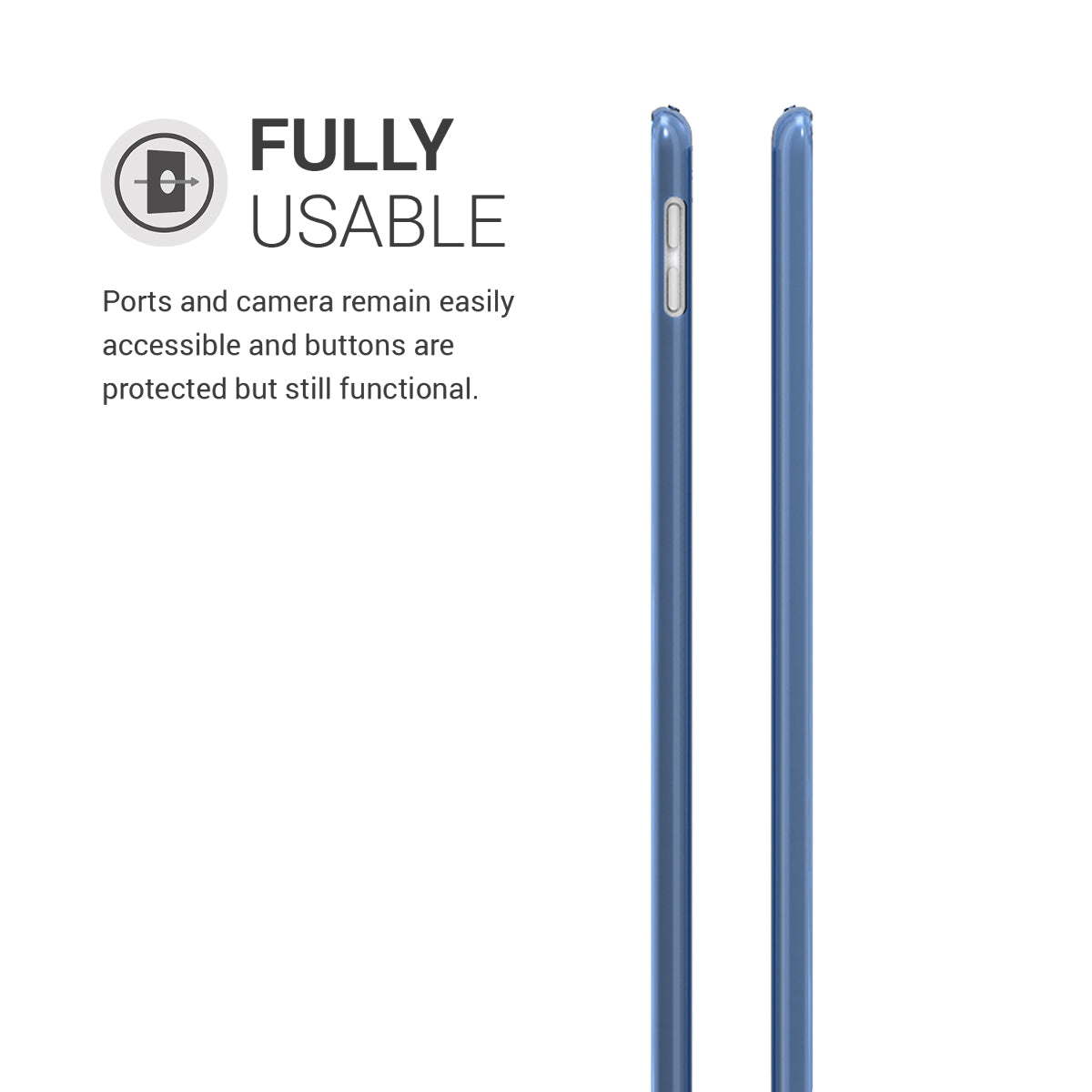 Silikon Hülle kompatibel mit Apple iPad 9.7 (2017 / 2018)