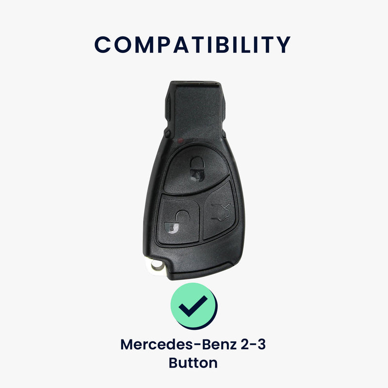 kwmobile Autoschlüssel Hülle kompatibel mit Mercedes Benz 2-3-Tasten Autoschlüssel - Schlüsselhülle