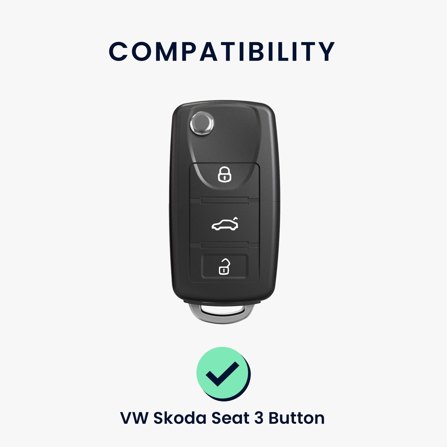 Silikon Hülle kompatibel mit VW Skoda Seat Autoschlüssel