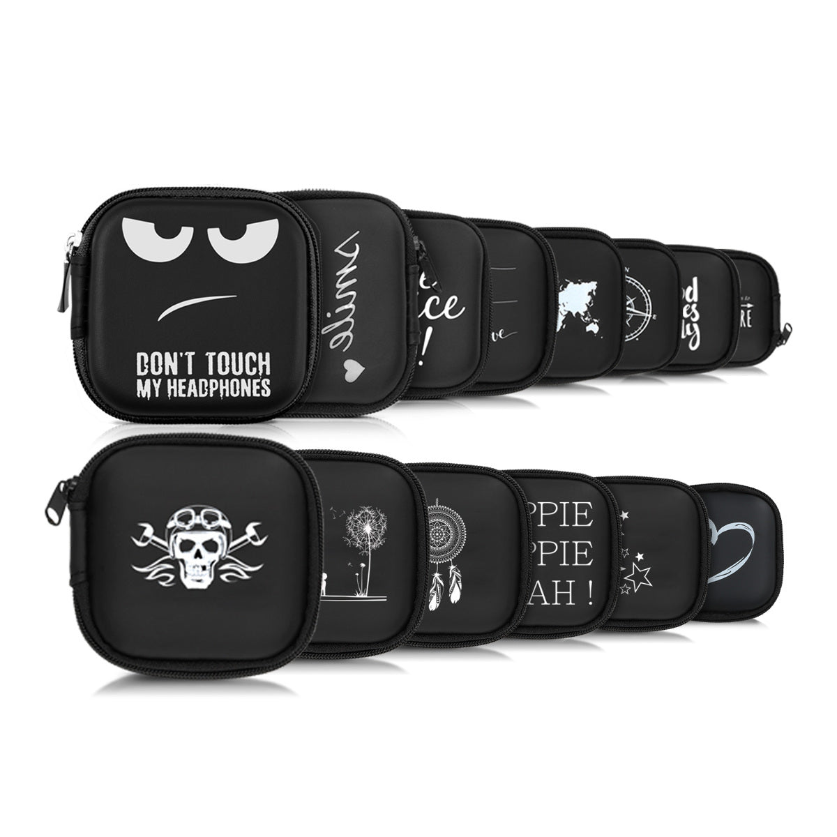 kwmobile In-Ear Kopfhörer Tasche - In Ear Headphones Schutztasche - Earphones Etui Case Cover Hülle für Kopfhörer
