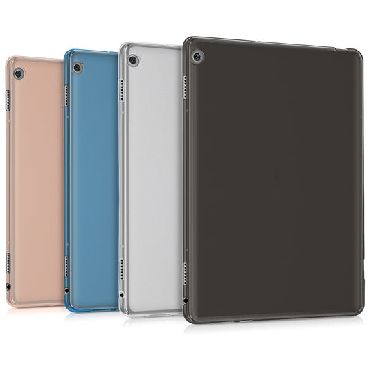 kwmobile Hülle kompatibel mit Huawei MediaPad M3 Lite 10 Hülle - weiches TPU Silikon Case transparent - Tablet Cover Transparent Transparent  