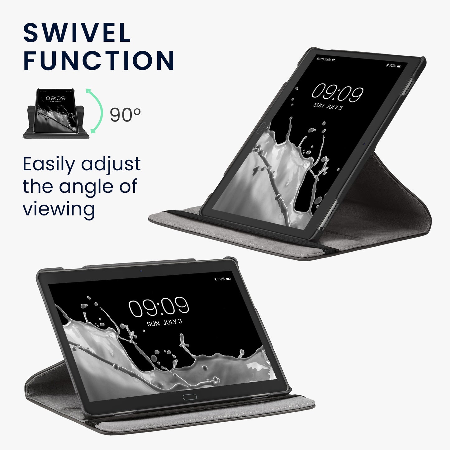 kwmobile Schutzhülle kompatibel mit Huawei MediaPad M3 Lite 10 - Hülle 360° Tablet Cover Case