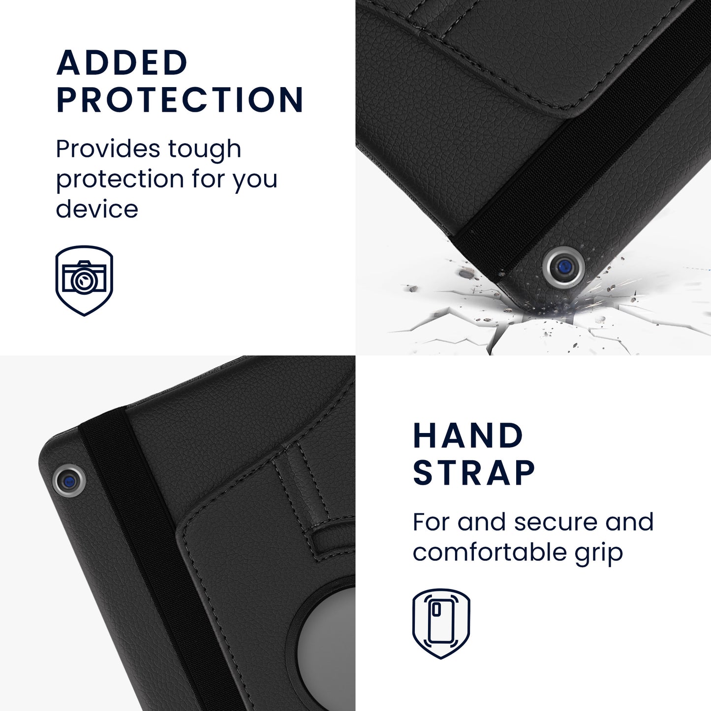 kwmobile Schutzhülle kompatibel mit Huawei MediaPad M3 Lite 10 - Hülle 360° Tablet Cover Case