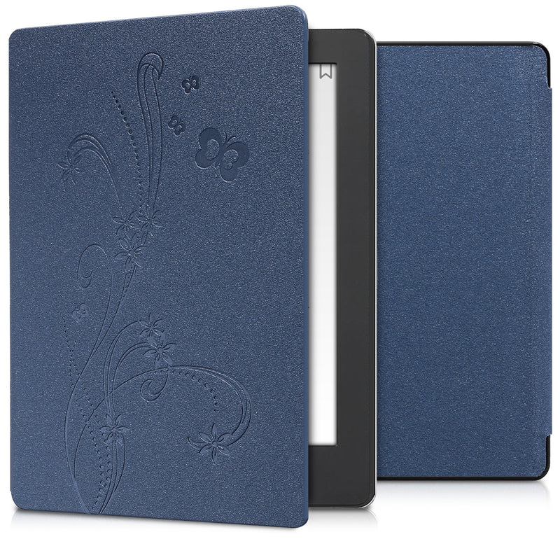 kwmobile Schutzhülle für Kobo Aura H2O Edition 2 Hülle - eReader Flip Case mit Auto Sleep Funktion - Eule Schlaf