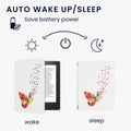 kwmobile Schutzhülle für Kobo Aura H2O Edition 2 Hülle - eReader Flip Case mit Auto Sleep Funktion - Eule Schlaf