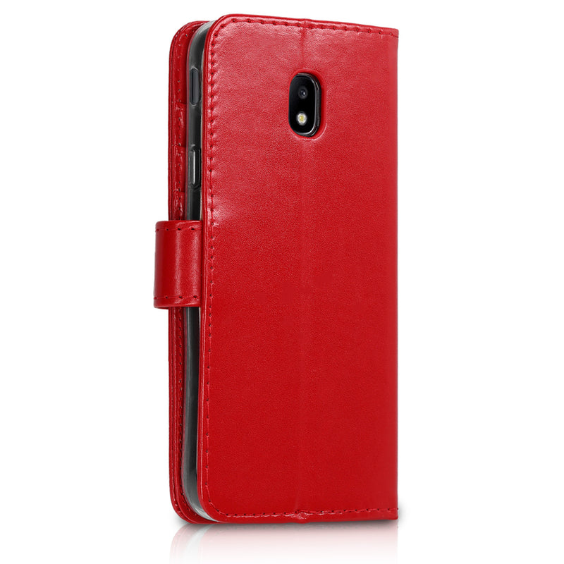 kwmobile Hülle kompatibel mit Samsung Galaxy J3 (2017) DUOS Kunstleder Handyhülle mit Kartenfächern